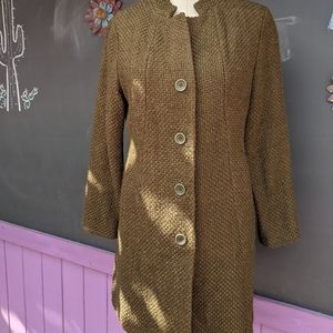 Green Eileen Fisher coat